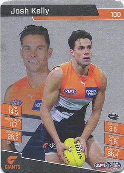 2022 AFL TeamCoach - Silver #100 Josh Kelly Front